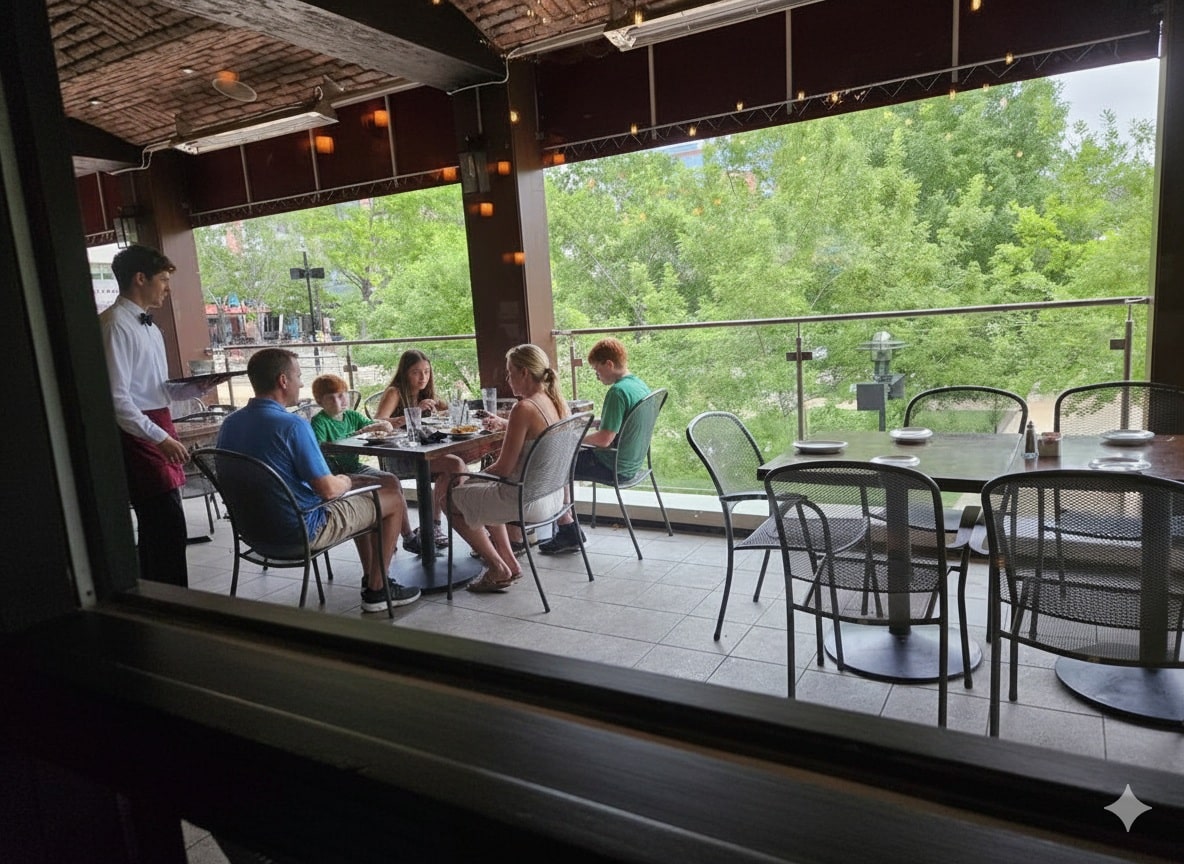 Hearsay On The Waterway The Woodlands – restaurante con vista al canal